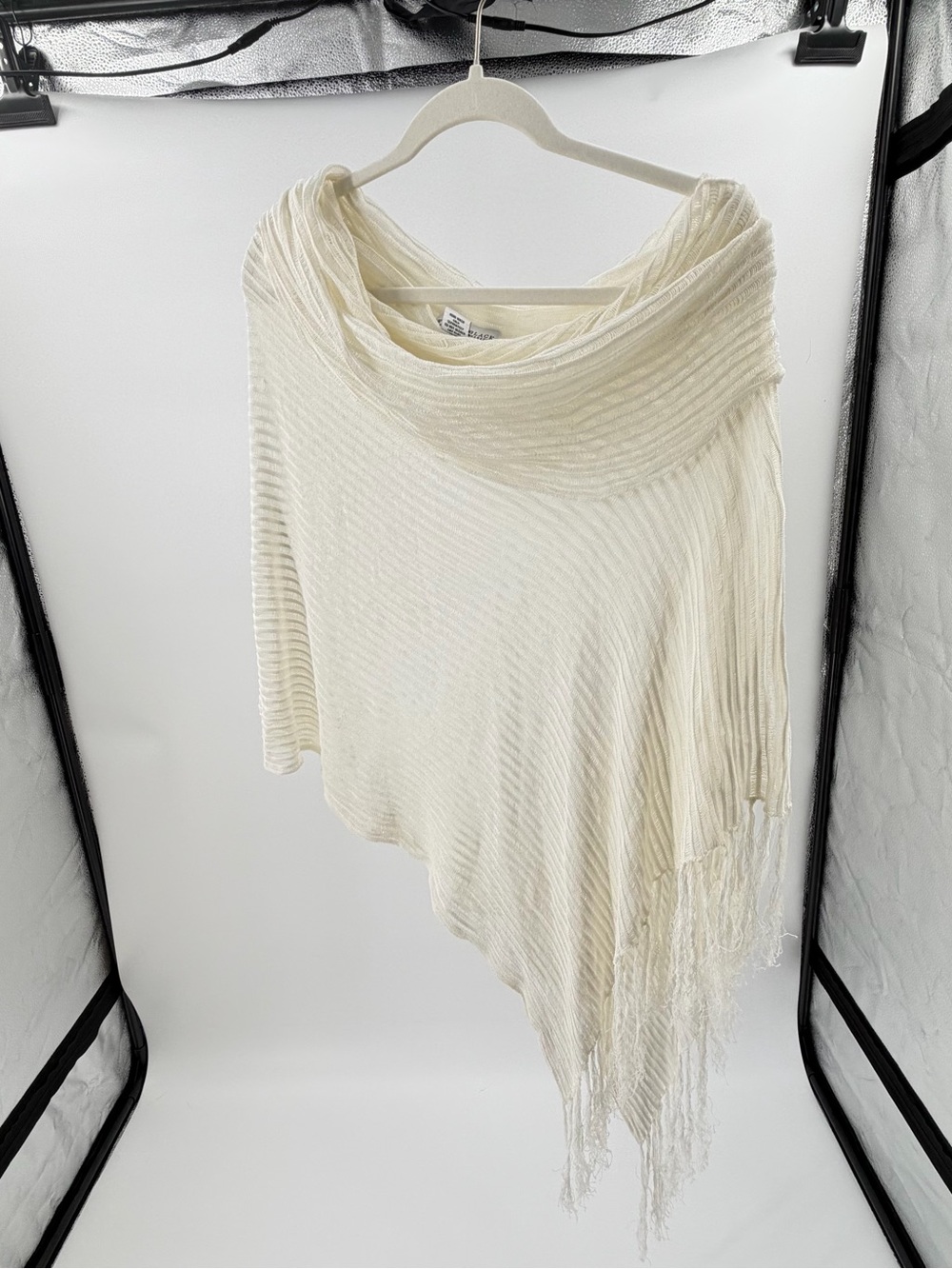 Ethereal fairy cottagecore sheer poncho with beautiful draping
